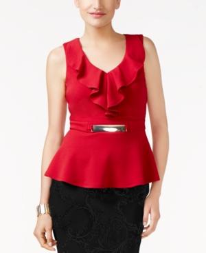 Thalia Sodi Hardware-detail Peplum Top, Created For Macy's