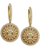 Effy Diamond Disc Drop Earrings (5/8 Ct. T.w.) In 14k Gold