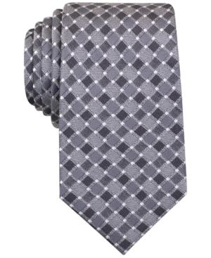 Perry Ellis Men's Hall Grid Classic Tie