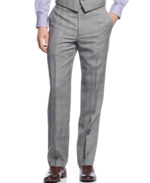 Ryan Seacrest Distinction Black & White Glen Plaid Pants