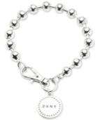 Dkny Logo Charm Beaded Bracelet, Created For Macy's
