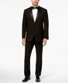 Kenneth Cole Reaction Men's Slim-fit Performance Black Notch Lapel Tuxedo