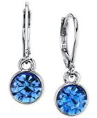 2028 Round Crystal Drop Earrings, A Macy's Exclusive Style