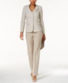 Le Suit Contrast Three-button Pantsuit