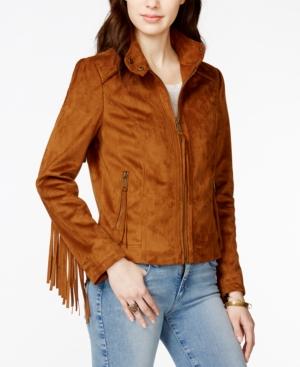 Rachel Rachel Roy Faux-suede Fringe Jacket