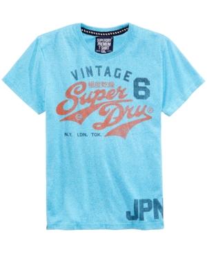 Super Dry Men's Stacker Modern Graphic-print T-shirt