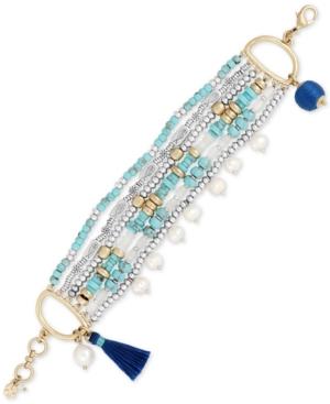 Lucky Brand Two-tone Multi-bead Layered Bracelet