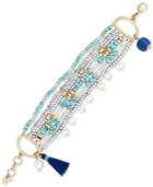Lucky Brand Two-tone Multi-bead Layered Bracelet