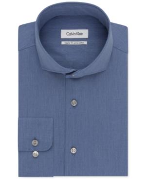Calvin Klein Cadet Blue Tonal Stripe Dress Shirt