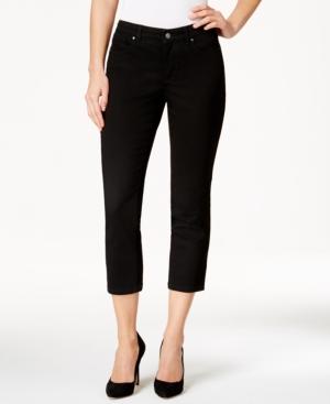 Charter Club Petite Bristol Black Wash Capri Jeans, Created For Macy's