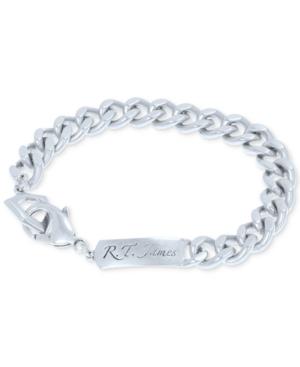 R.t. James Men's Logo Link Bracelet, Created For Macy's