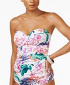 Tommy Bahama Orchid Canopy Underwire Tummy-control Tankini Top Women's Swimsuit