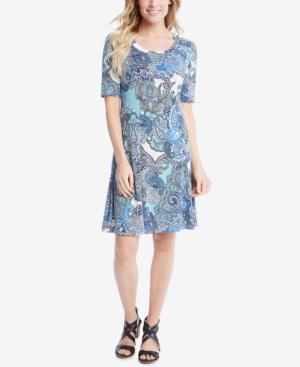 Karen Kane Paisley-print A-line Dress