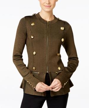 Inc International Concepts Peplum Military Jacket