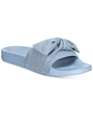 I.n.c. Women's Knotted Slide Slippers, Created For Macy's