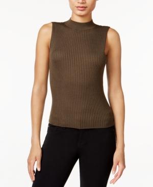 Bar Iii Sleeveless Mock-neck Sweater, Created For Macy's