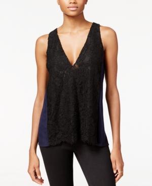 Rachel Rachel Roy Lace-front Tank Top, Only At Macy's