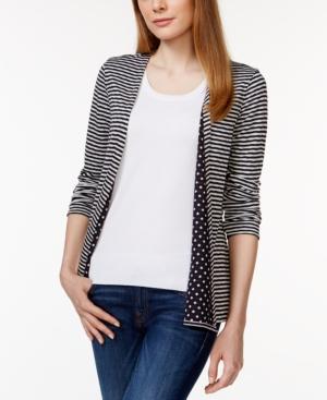 Charter Club Open-front Reversible Cardigan, Only At Macy's