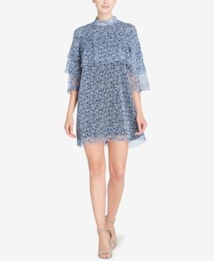 Catherine Catherine Malandrino Printed Peasant Tiered Dress