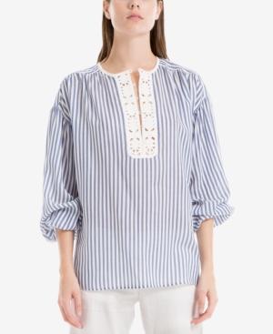 Max Studio London Lace-trim Top