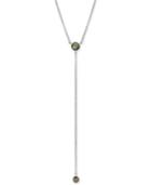 Lucky Brand Silver-tone Abalone-look Lariat Necklace