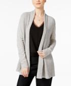 Charter Club Cashmere Ribbed Open-front Cardigan, Created For Macy's