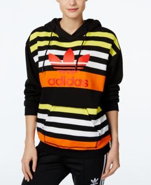 Adidas Originals Striped Trefoil Hoodie