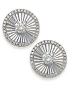 Diamond Stud Earrings In 18k White Gold (1/3 Ct. T.w.)