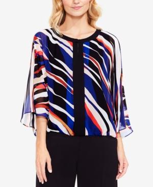 Vince Camuto Printed 3/4-sleeve Top