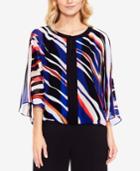 Vince Camuto Printed 3/4-sleeve Top