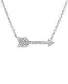 Giani Bernini Cubic Zirconia Arrow Pendant Necklace In Sterling Silver, Only At Macy's