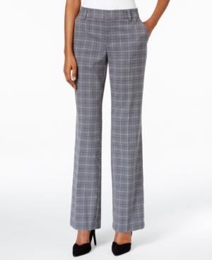 Charter Club Tummy Control Plaid Trousers, Only At Macy's