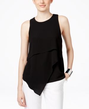 Vince Camuto Layered Asymmetrical-hem Blouse