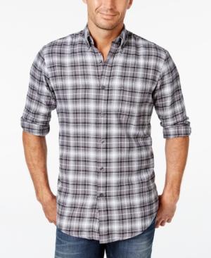 John Ashford Men's Long-sleeve Plaid Shirt, Only At Macy's