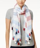 Inc International Concepts Striped Tassel Wrap & Scarf In One, Only At Macy's