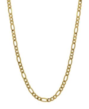 Figaro Link 22 Chain Necklace (3.21mm) In 18k Gold