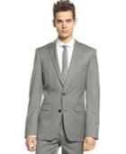 Bar Iii Extra Slim Jacket, Light Grey Slim Fit