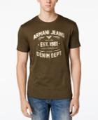 Armani Jeans Men's Denim Department Logo T-shirt