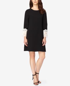 Tahari Asl Lace Bell-sleeve Shift Dress