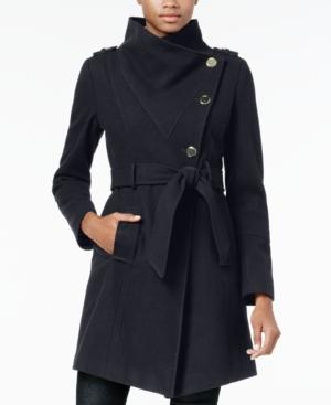 Guess Asymmetrical Belted Walker Coat