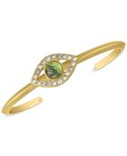 Rachel Rachel Roy Gold-tone Abalone-look Evil-eye Cuff Bracelet