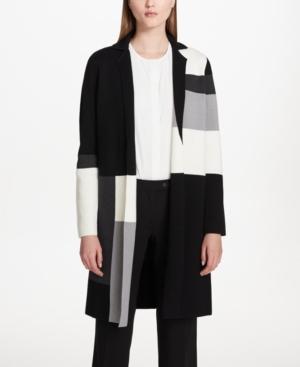 Calvin Klein Colorblocked Sweater Coat