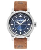 Timberland Men's Driscoll Brown Leather Strap Watch 46mm