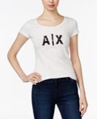 Armani Exchange Sequin Logo T-shirt