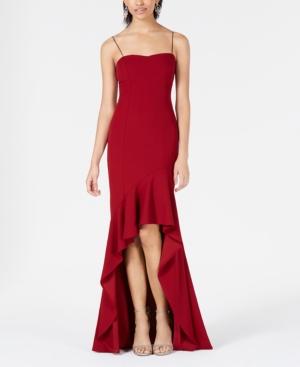 Speechless Juniors' Ruffled High-low Gown