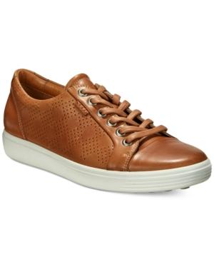 Ecco Women's Soft 7 Perforated Lace-up Sneakers Women's Shoes