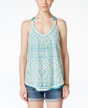 Jolt Juniors' Crocheted Tank Top
