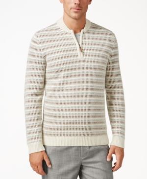Tasso Elba Men's Wool Blend Quarter Zip Sweater, Only At Macy's