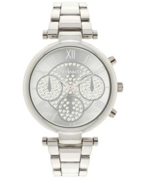 Style & Co Women's Silver-tone Bracelet Watch 39mm Sy024s