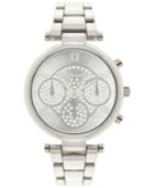 Style & Co Women's Silver-tone Bracelet Watch 39mm Sy024s